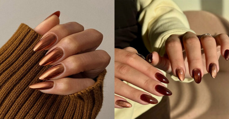 Glass Brown Nails Are Taking Over My Winter Moodboard