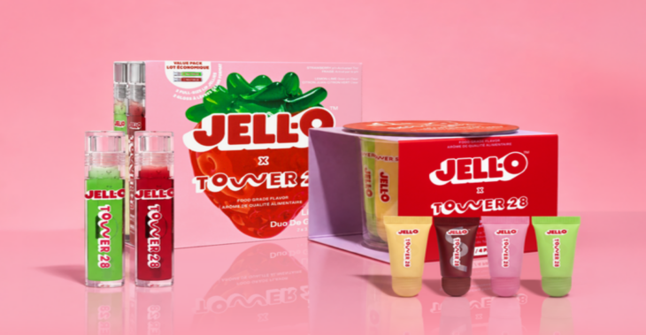 Tower 28 and JELL-O Just Made a Lip Gloss Collection Out of Childhood Nostalgia